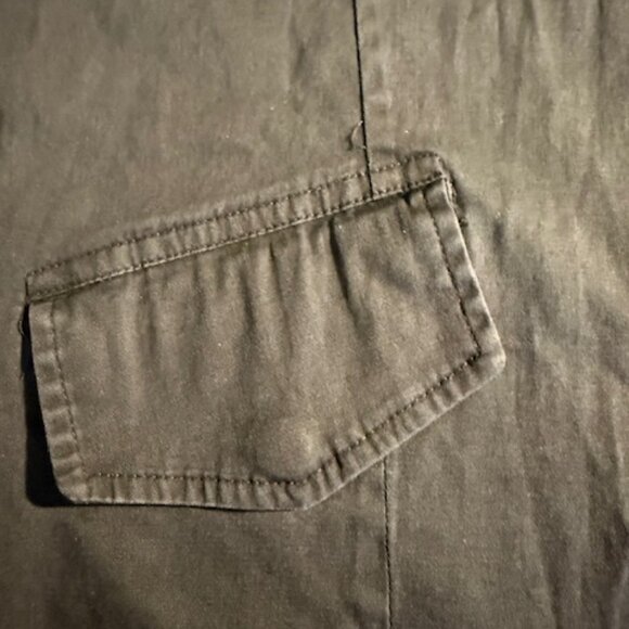 Brandy Melville Black Hooded Utility Jacket, Lightweight, Cropped- One Size - Picture 5 of 13